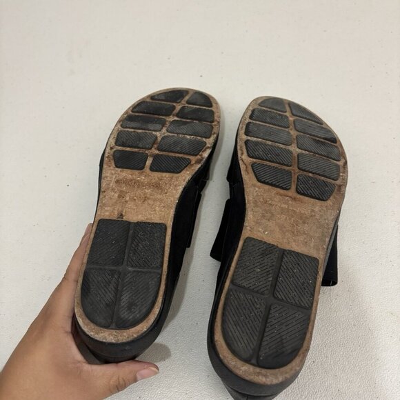 L’Amour Des Pieds CAMILE Leather BALLET Mary Jane FLATS 9M In Black - Picture 7 of 10